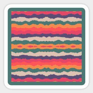 Colorful Liquid Repeated Pattern Sticker